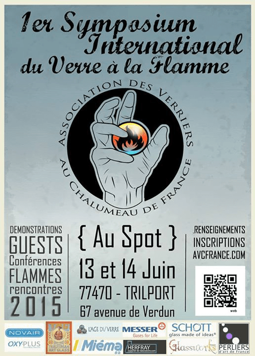 1er symposium international du verre a la flamme AVCF association des verriers au chalumeau de france first international glass event in france 2015