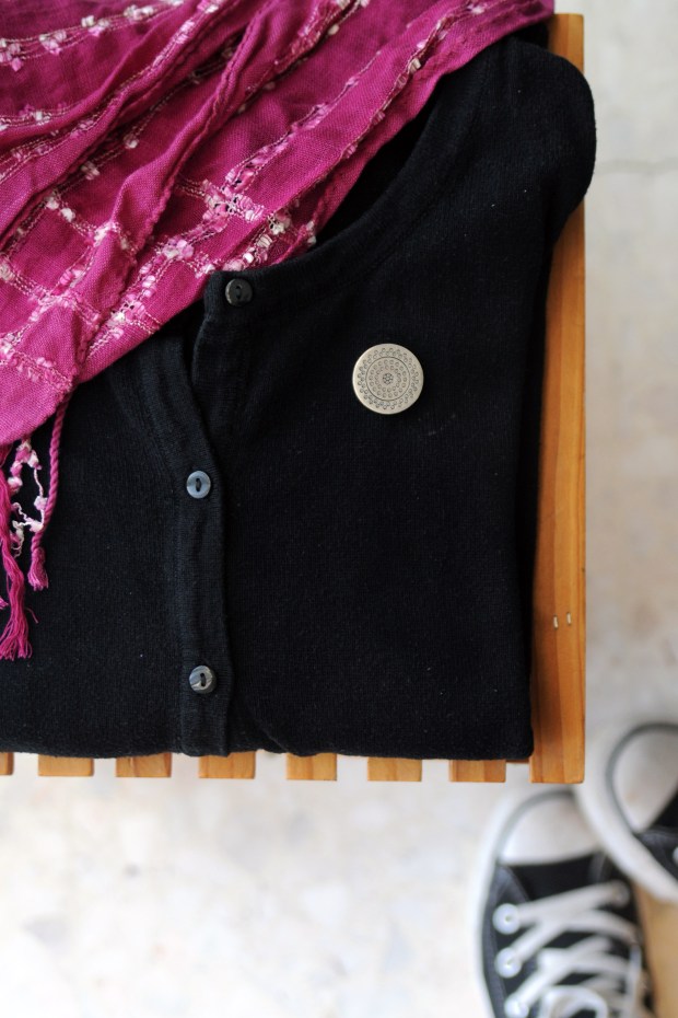 yin pinz delta mag torch face antique silver